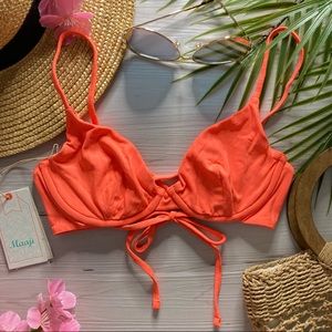 Maaji π§‘ Reversible Underwire Tropical Bikini Top πΈππ